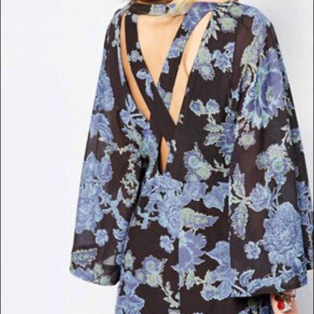 Melrose Printed Maxi Dress by Free People size 4